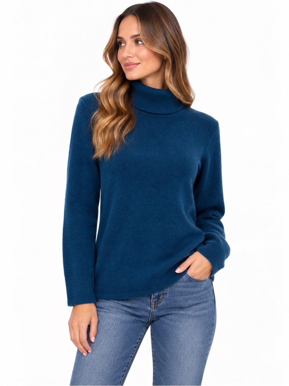 LORD AND TAYLOR 100% cashmere turtleneck sweater medium